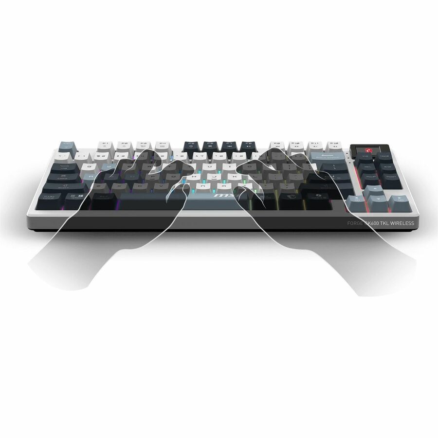 Alternate-Image4 Image for MSI FORGE GK600 TKL Tri-Mode Wireless Keyboard