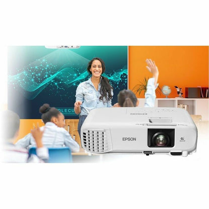 Life-Style Image for Epson PowerLite E24 3LCD Projector - 16:10 - Ceiling Mountable - White