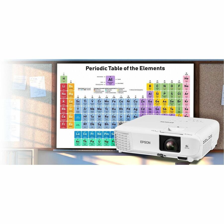 Alternate-Image1 Image for Epson PowerLite E24 3LCD Projector - 16:10 - Ceiling Mountable - White