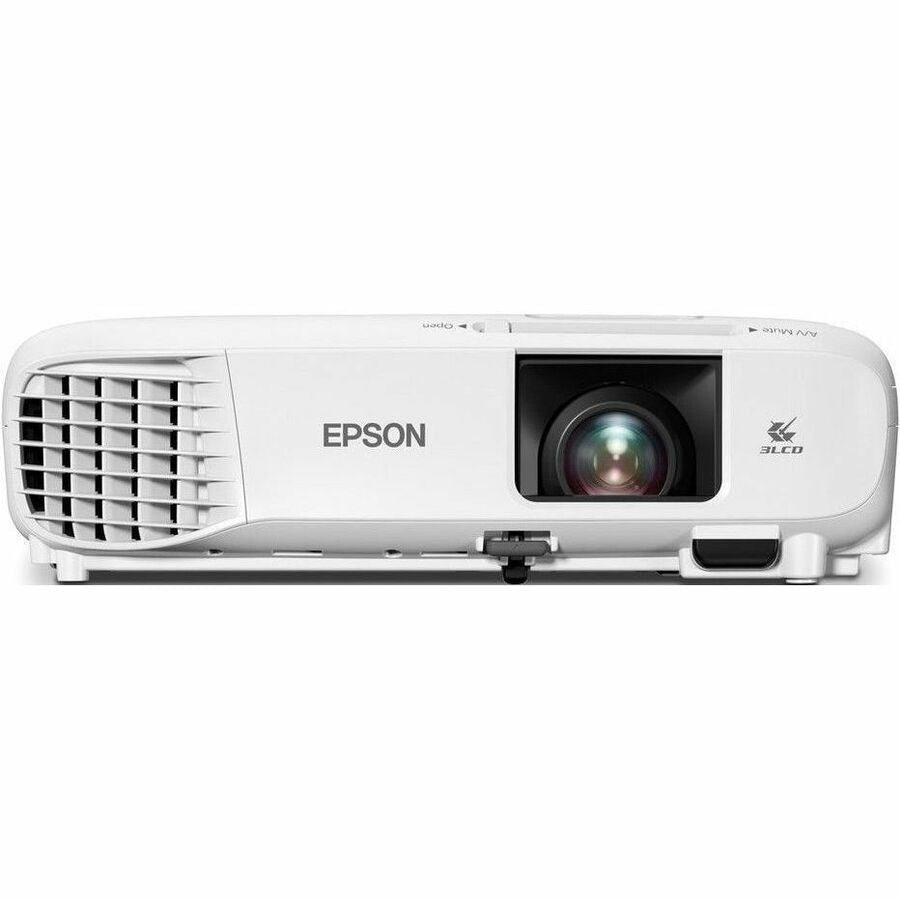 Front Image for Epson PowerLite E24 3LCD Projector - 16:10 - Ceiling Mountable - White