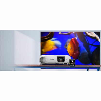 Alternate-Image5 Image for Epson PowerLite E24 3LCD Projector - 16:10 - Ceiling Mountable - White