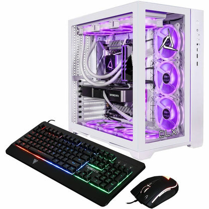 Alternate-Image2 Image for CLX SET Gaming Desktop Computer - AMD Ryzen 7 7800X3D - 64 GB - 6 TB HDD - 2 TB SSD - Mid-tower - White