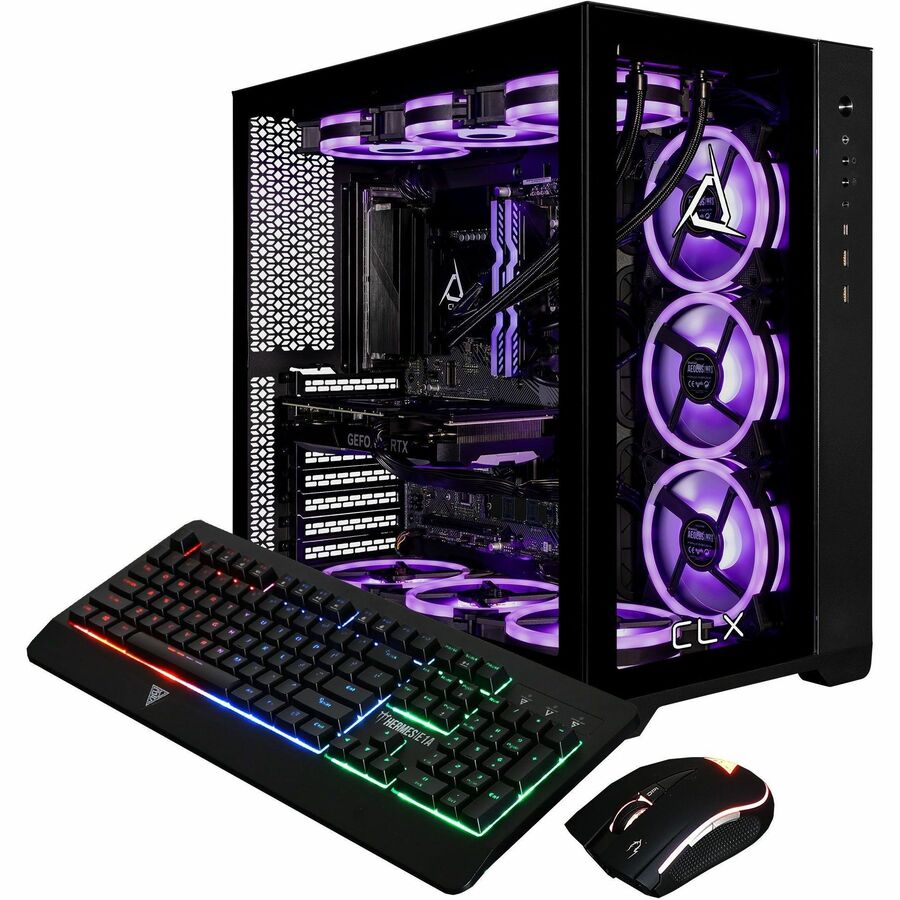 Alternate-Image2 Image for CLX SET Gaming Desktop Computer - Intel Core i9 14th Gen i9-14900KF - 64 GB - 6 TB HDD - 2 TB SSD - Mid-tower - Black