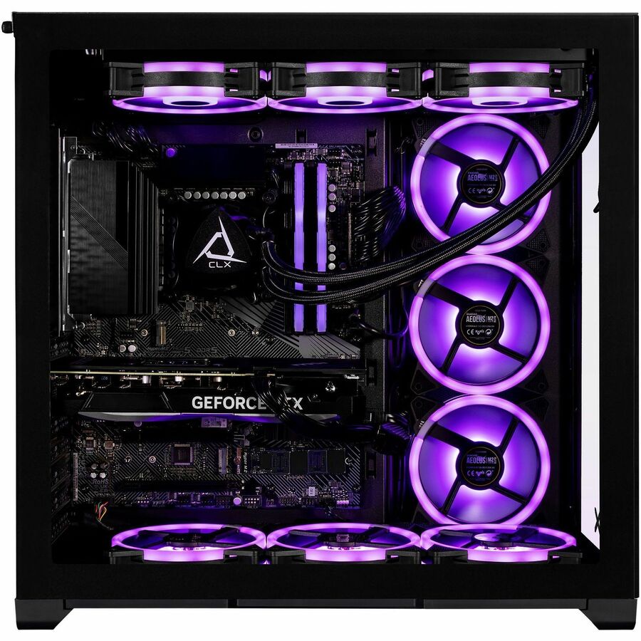 Right Image for CLX SET Gaming Desktop Computer - Intel Core i9 14th Gen i9-14900KF - 64 GB - 6 TB HDD - 2 TB SSD - Mid-tower - Black