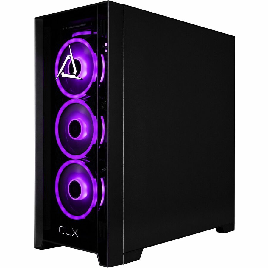 Left Image for CLX SET Gaming Desktop Computer - Intel Core i7 14th Gen i7-14700KF - 32 GB - 2 TB SSD - Mid-tower - Black