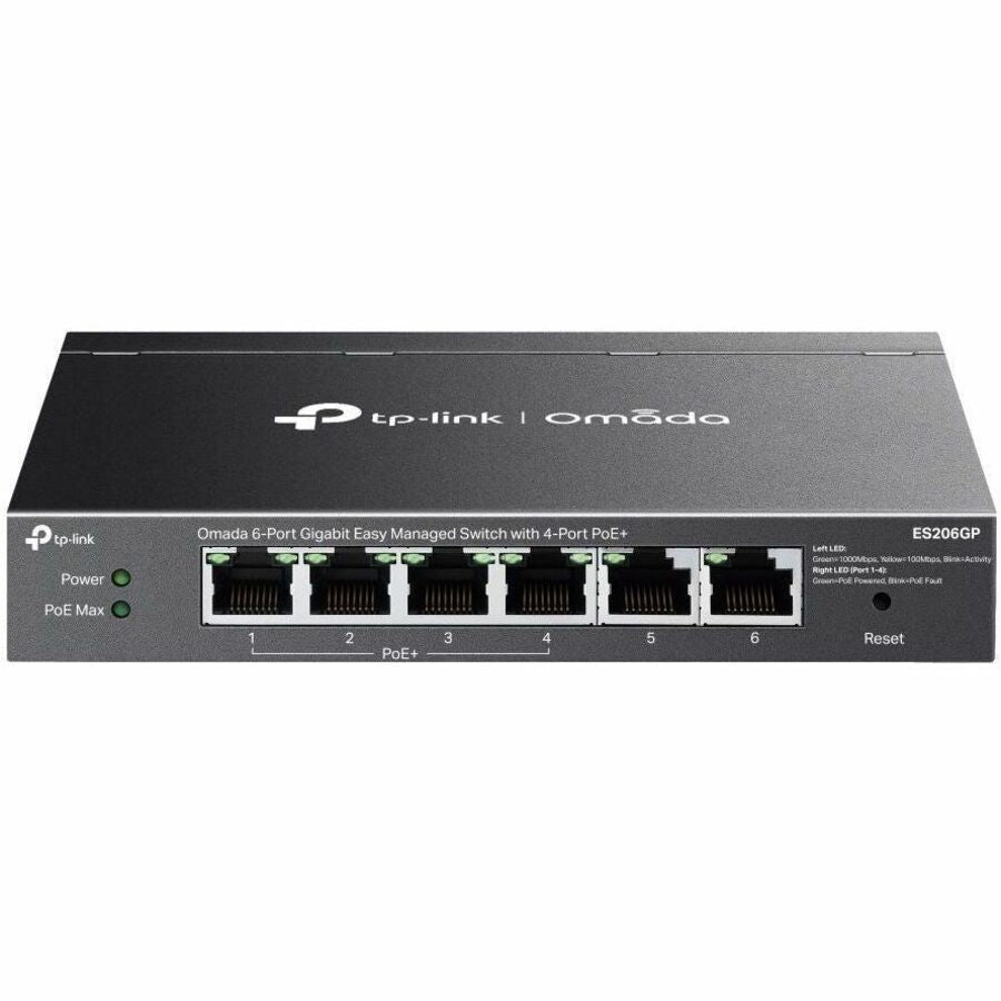 Main Image for TP-Link Omada 6-Port Gigabit Easy Managed Switch with 4-Port PoE+