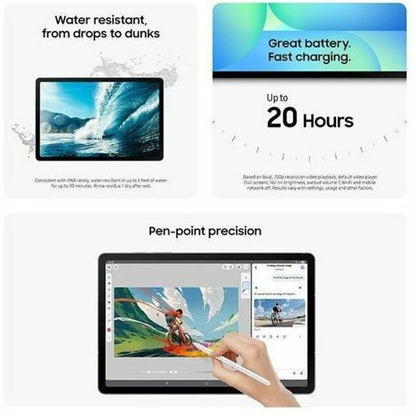 Alternate-Image9 Image for Samsung Galaxy Tab S10 FE 5G SM-X528U Tablet - 10.9" WUXGA+ - Samsung Exynos 1580 (S5E8855) Octa-core - 8 GB - 128 GB Storage - 5G - Gray