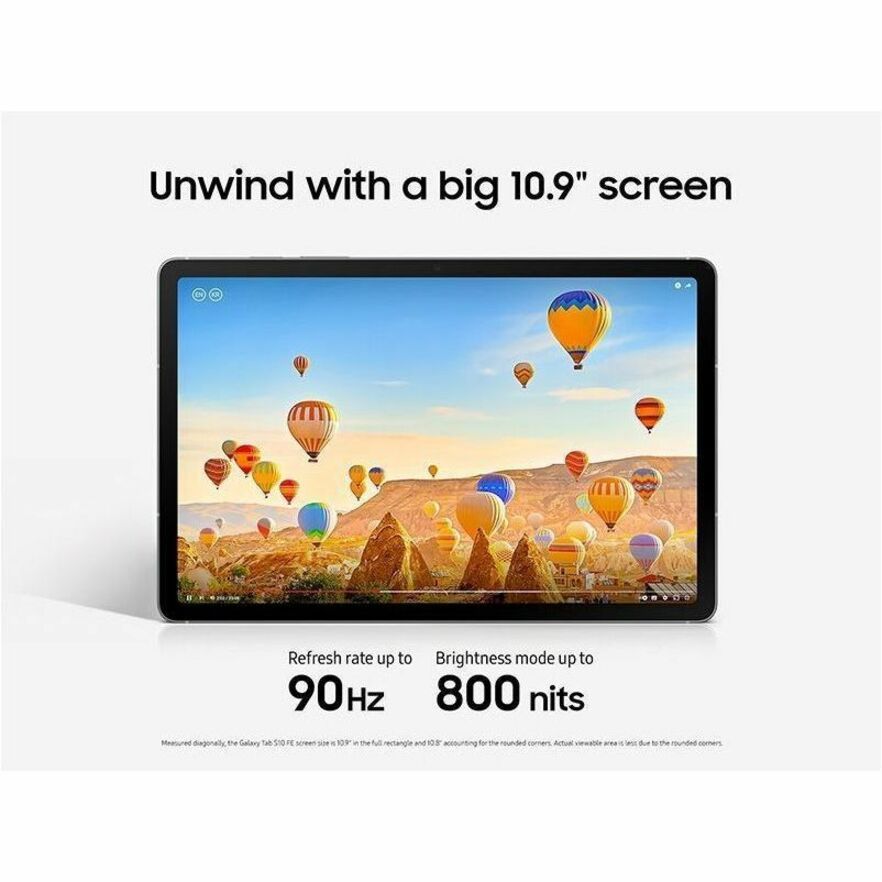 Alternate-Image7 Image for Samsung Galaxy Tab S10 FE 5G SM-X528U Tablet - 10.9" WUXGA+ - Samsung Exynos 1580 (S5E8855) Octa-core - 8 GB - 128 GB Storage - 5G - Gray