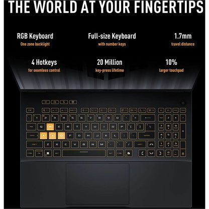 Alternate-Image6 Image for TUF Gaming F16 FX608 FX608JHR-DS74 16" Gaming Notebook - 2.5K - 165 Hz - Intel Core i7 14th Gen i7-14650HX - 16 GB - 1 TB SSD