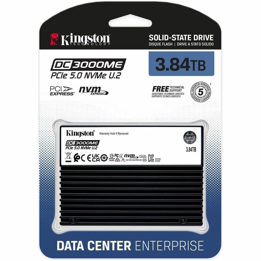 Alternate-Image3 Image for Kingston DC3000ME 3.84 TB Solid State Drive - 2.5" Internal - U.2 (PCI Express NVMe 5.0 x4)