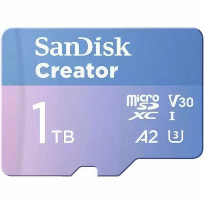 Main Image for SanDisk Creator SDSQXAV-1T00-GN6MS 1 TB Class 10/UHS-I (U3) V30 microSDXC - 1