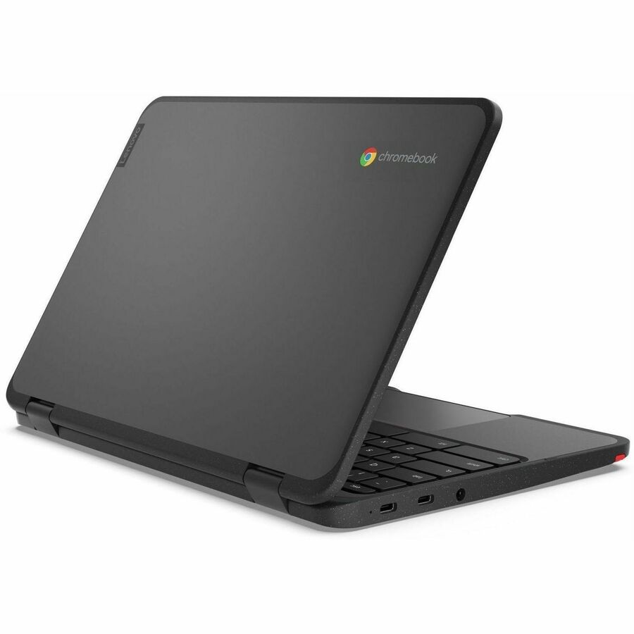 Rear Image for Lenovo 500e Chromebook Gen 4s 83N80001US 11.6" Touchscreen Convertible 2 in 1 Chromebook - HD - 60 Hz - Intel N-Series N250 - 8 GB - 64 GB Flash Memory - English Keyboard - Gray