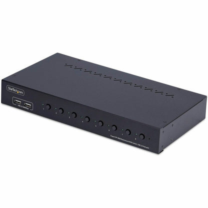 Main Image for StarTech 8-Port DisplayPort KVM Switch with 1U Rack Mount Kit, 4K 60Hz DP 1.2, Push-Button & Hotkey Switching, TAA Compliant