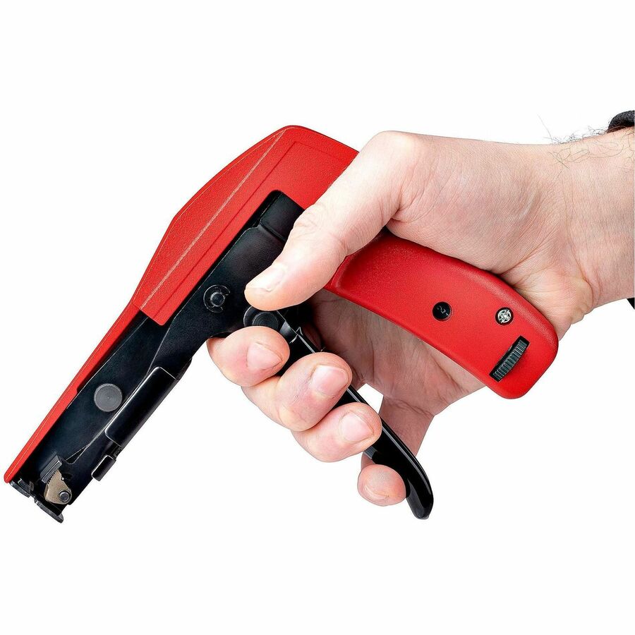 Alternate-Image4 Image for StarTech.com Nylon Cable Tie Gun, Zip Tie Cable Cutter/Installation Tool, Zip Tie Tensioning/Tightener, TAA Compliant
