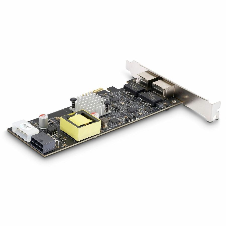 Alternate-Image1 Image for StarTech.com 2-Port 2.5Gbps PCI Express PoE Network Card, Dual Intel I225-V, PCIe 802.3af/at PoE+ Multi-Gigabit Ethernet NIC