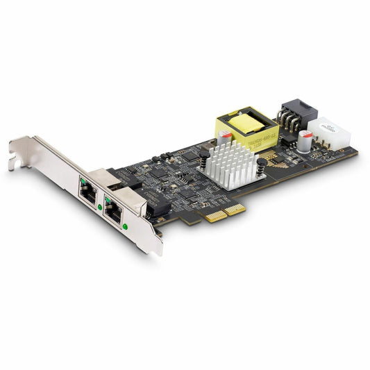 Main Image for StarTech.com 2-Port 2.5Gbps PCI Express PoE Network Card, Dual Intel I225-V, PCIe 802.3af/at PoE+ Multi-Gigabit Ethernet NIC