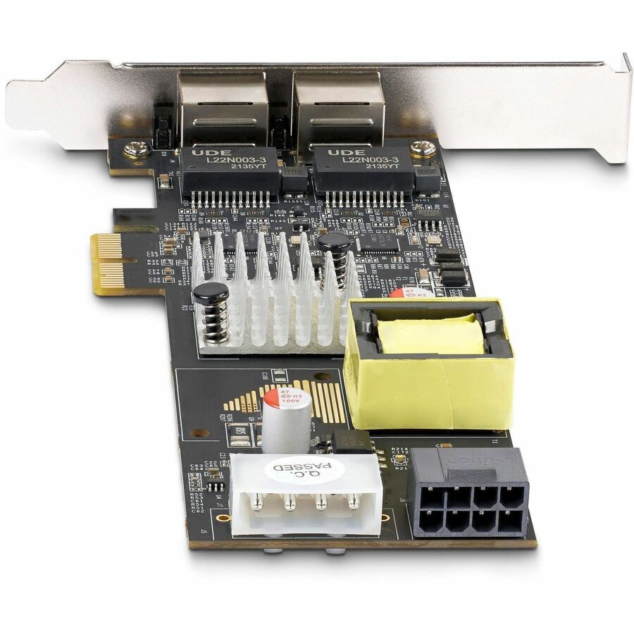 Alternate-Image3 Image for StarTech.com 2-Port 2.5Gbps PCI Express PoE Network Card, Dual Intel I225-V, PCIe 802.3af/at PoE+ Multi-Gigabit Ethernet NIC