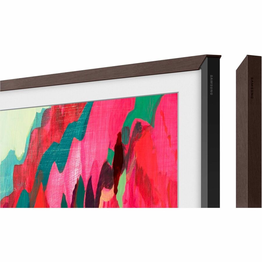 Alternate-Image1 Image for Samsung 85" The Frame Customizable Bezel - Modern Brown