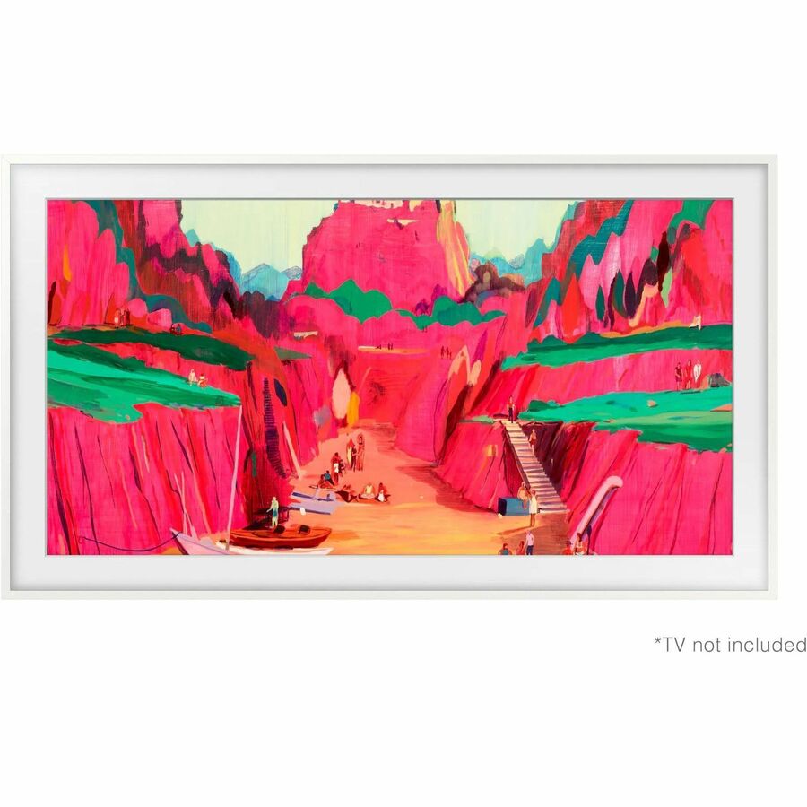 Front Image for Samsung 65" The Frame Customizable Bezel - Modern White (2025)
