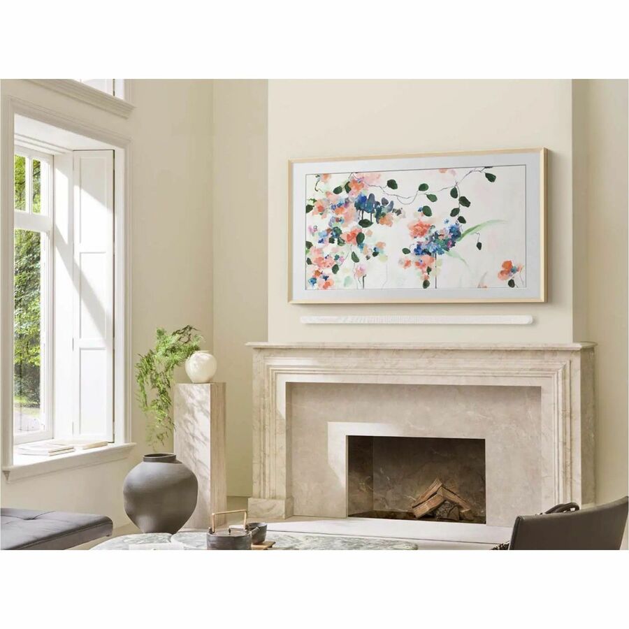 Life-Style Image for Samsung 65" The Frame Customizable Bezel - Modern White (2025)