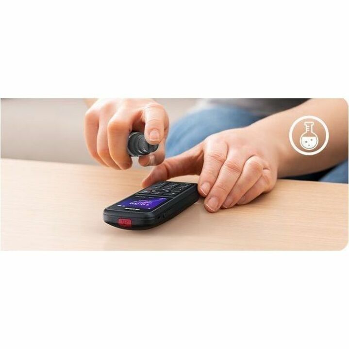 Alternate-Image6 Image for Yealink AX86R IP Phone - Cordless - Cordless - Wi-Fi, Bluetooth - 5 Multiple Conferencing - Wall Mountable, Stand Mountable - Black