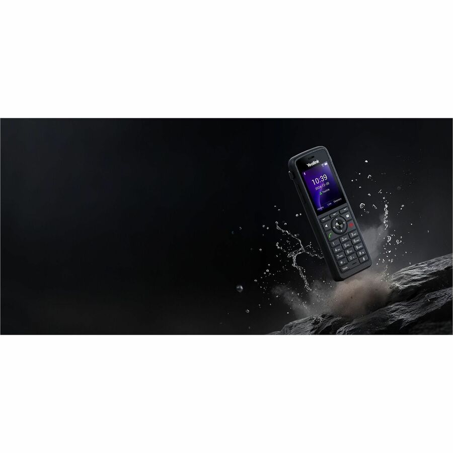Alternate-Image1 Image for Yealink AX86R IP Phone - Cordless - Cordless - Wi-Fi, Bluetooth - 5 Multiple Conferencing - Wall Mountable, Stand Mountable - Black