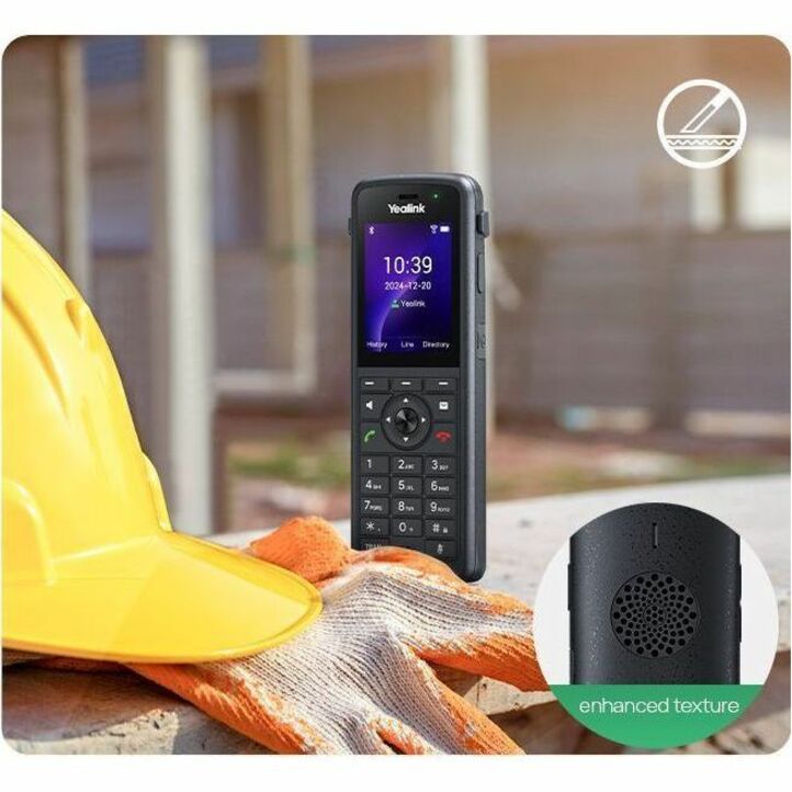 Alternate-Image5 Image for Yealink AX86R IP Phone - Cordless - Cordless - Wi-Fi, Bluetooth - 5 Multiple Conferencing - Wall Mountable, Stand Mountable - Black