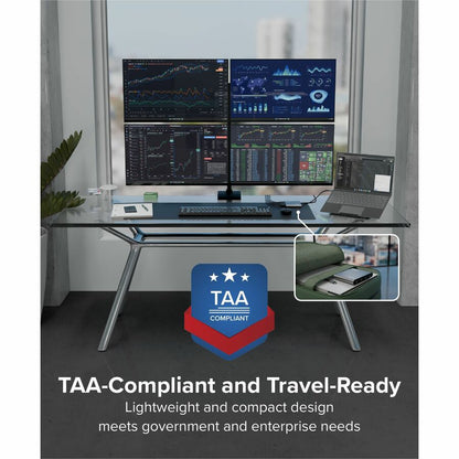 Alternate-Image6 Image for Plugable USB C to Quad HDMI 4K Adapter with 100W PD Pass-Though Power Delivery for Windows, Mac M1/M2/M3/M4, Thunderbolt, and USB-C Laptops