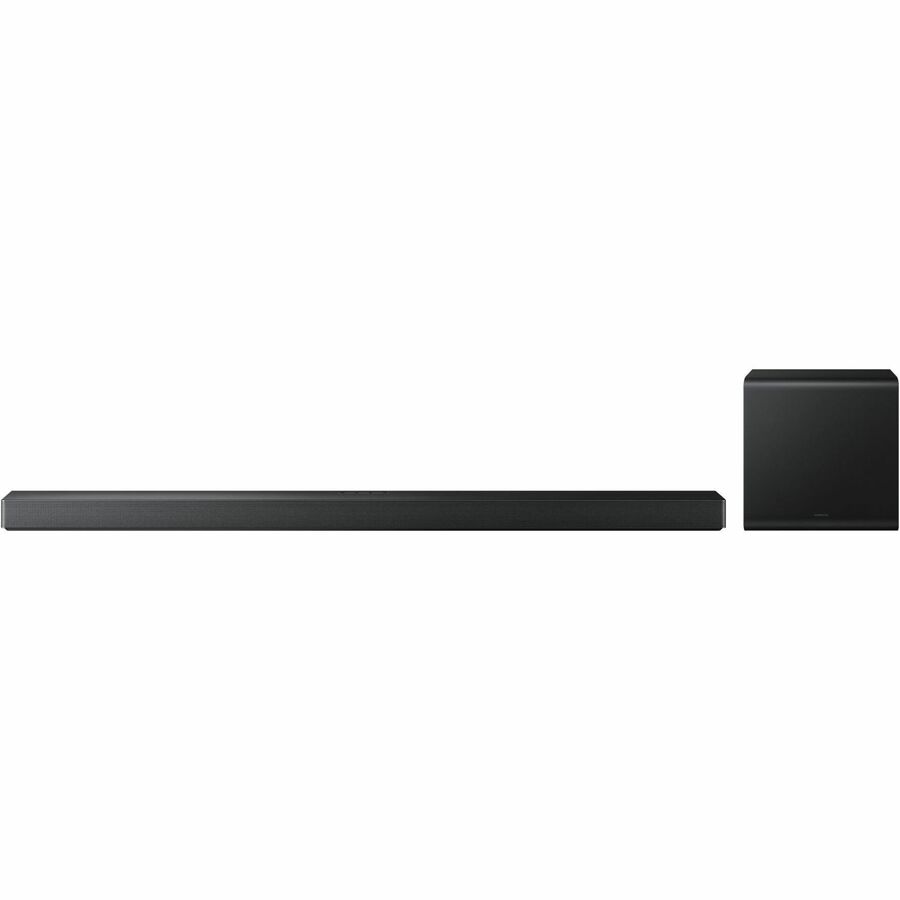 Front Image for Samsung HW-QS700F 3.1.2 Bluetooth Smart Sound Bar Speaker - 345 W RMS - Google Assistant, Alexa Supported - Titan Black