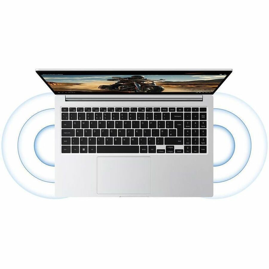 Alternate-Image7 Image for Samsung Galaxy Book4 NP754XGK-LS3US 15.6" Notebook - Full HD - Intel Core i5 120U - 16 GB - 256 GB SSD - Silver