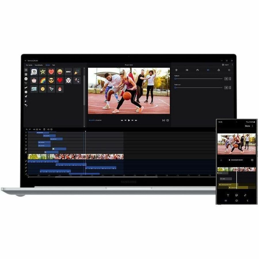 Alternate-Image9 Image for Samsung Galaxy Book4 NP754XGK-LS3US 15.6" Notebook - Full HD - Intel Core i5 120U - 16 GB - 256 GB SSD - Silver