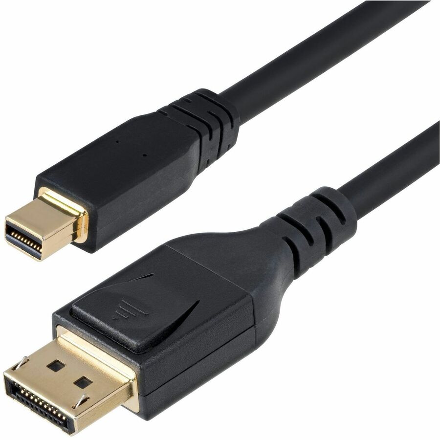 Alternate-Image1 Image for StarTech.com 10ft (3m) Mini DisplayPort to DisplayPort 1.4 Cable, 8K 60Hz HBR3 HDR, UHD 4K 120Hz, mDP to DP Cord