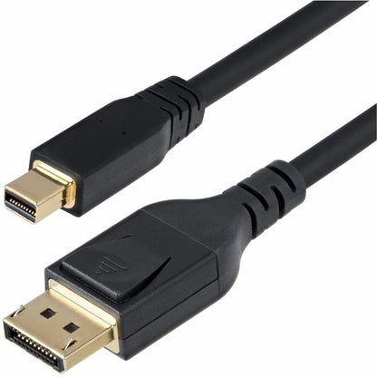 Alternate-Image1 Image for StarTech.com 10ft (3m) Mini DisplayPort to DisplayPort 1.4 Cable, 8K 60Hz HBR3 HDR, UHD 4K 120Hz, mDP to DP Cord