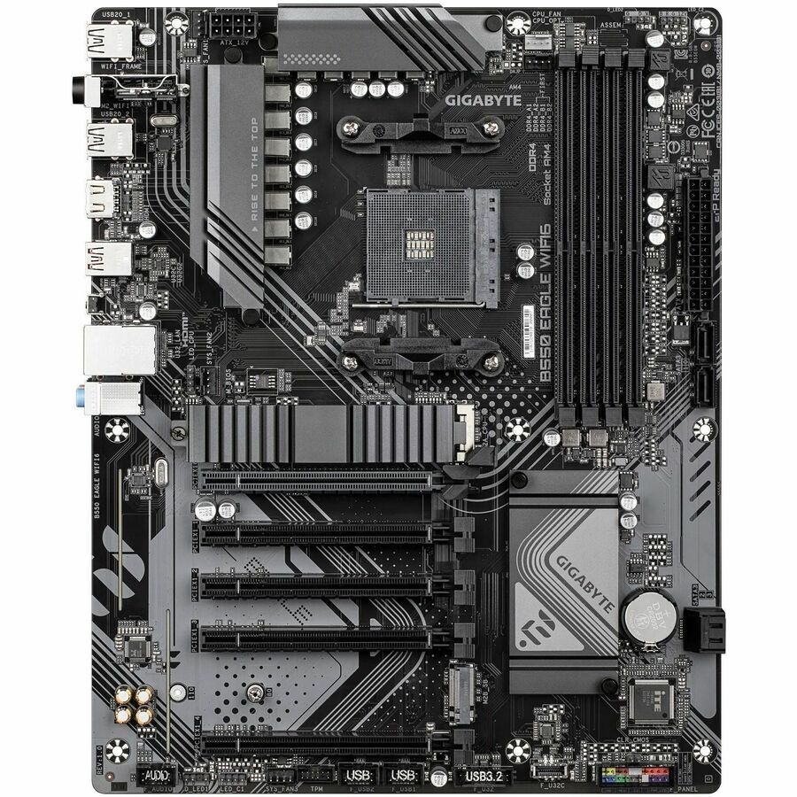 Alternate-Image2 Image for GIGABYTE B550 EAGLE WIFI6 Gaming Desktop Motherboard - AMD B550 Chipset - Socket AM4 - ATX