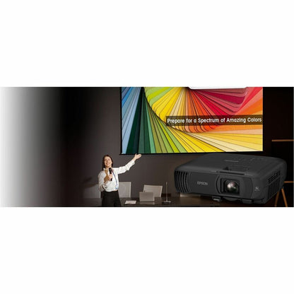 Life-Style Image for Epson PowerLite 1290 3LCD Projector - 16:10 - Ceiling Mountable - Black