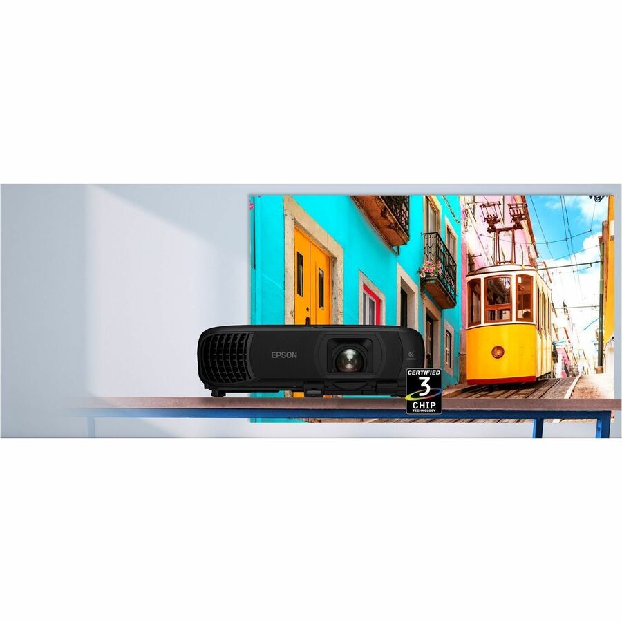 Alternate-Image2 Image for Epson PowerLite 1290 3LCD Projector - 16:10 - Ceiling Mountable - Black