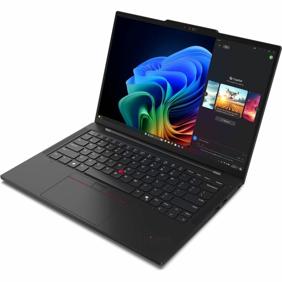 Alternate-Image2 Image for Lenovo ThinkPad T14s Gen 6 21QX000MUS 14" Copilot+ PC Notebook - WUXGA - 60 Hz - Intel Core Ultra 7 258V - 32 GB - 512 GB SSD - English Keyboard - Black