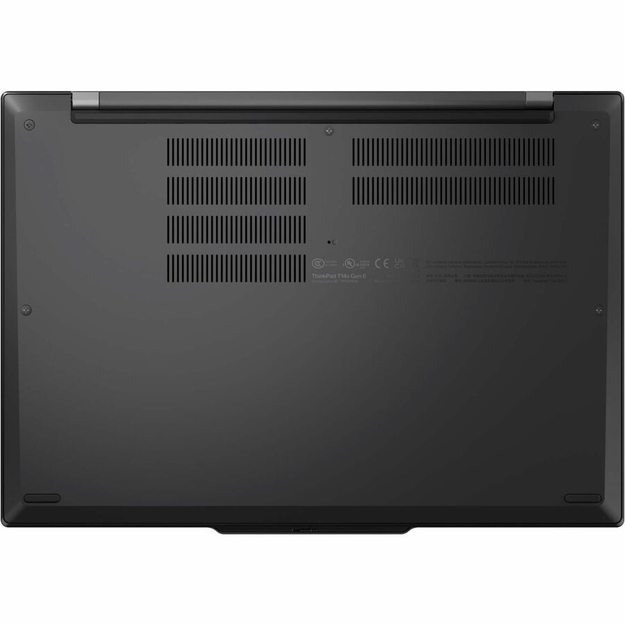 Bottom Image for Lenovo ThinkPad T14s Gen 6 21QX000MUS 14" Copilot+ PC Notebook - WUXGA - 60 Hz - Intel Core Ultra 7 258V - 32 GB - 512 GB SSD - English Keyboard - Black