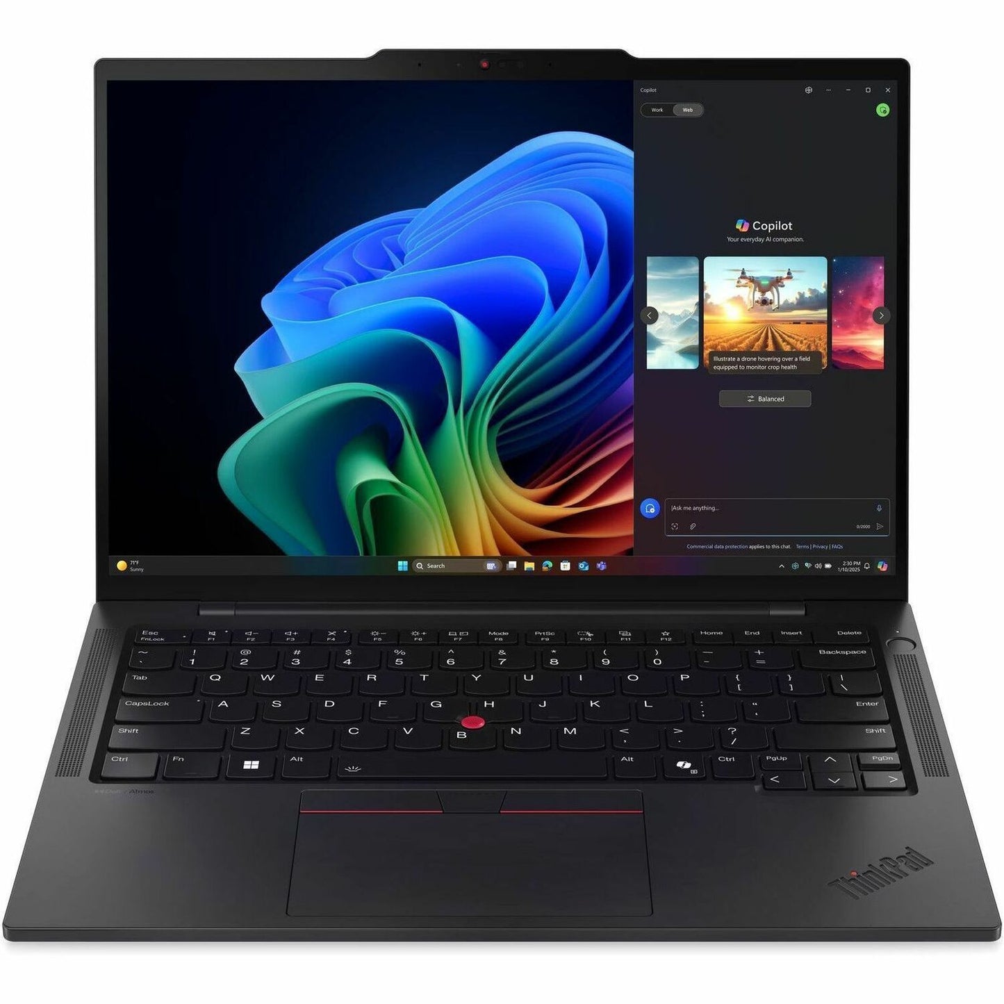 Main Image for Lenovo ThinkPad T14s Gen 6 21QX000NUS 14" Touchscreen Copilot+ PC Notebook - WUXGA - 60 Hz - Intel Core Ultra 7 268V - 32 GB - 1 TB SSD - English Keyboard - Black