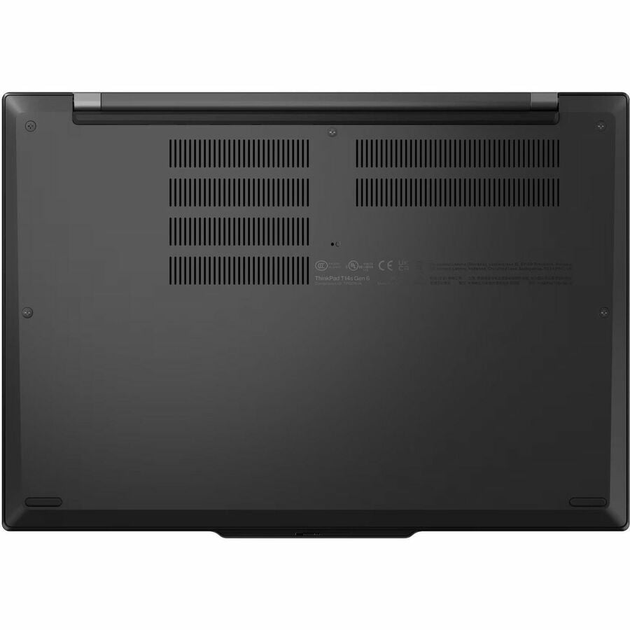 Bottom Image for Lenovo ThinkPad T14s Gen 6 21QX000NUS 14" Touchscreen Copilot+ PC Notebook - WUXGA - 60 Hz - Intel Core Ultra 7 268V - 32 GB - 1 TB SSD - English Keyboard - Black