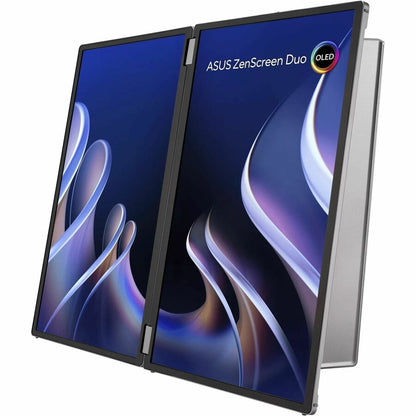 Alternate-Image1 Image for Asus ZenScreen Duo MQ149CD 14" Class WUXGA OLED Monitor - 16:10 - Silver