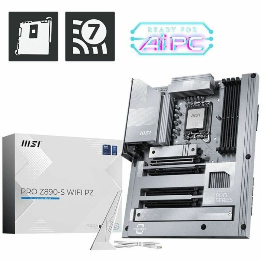 Alternate-Image1 Image for MSI PRO Z890-S WIFI PZ Gaming Desktop Motherboard - Intel Z890 Chipset - Socket LGA-1851 - ATX