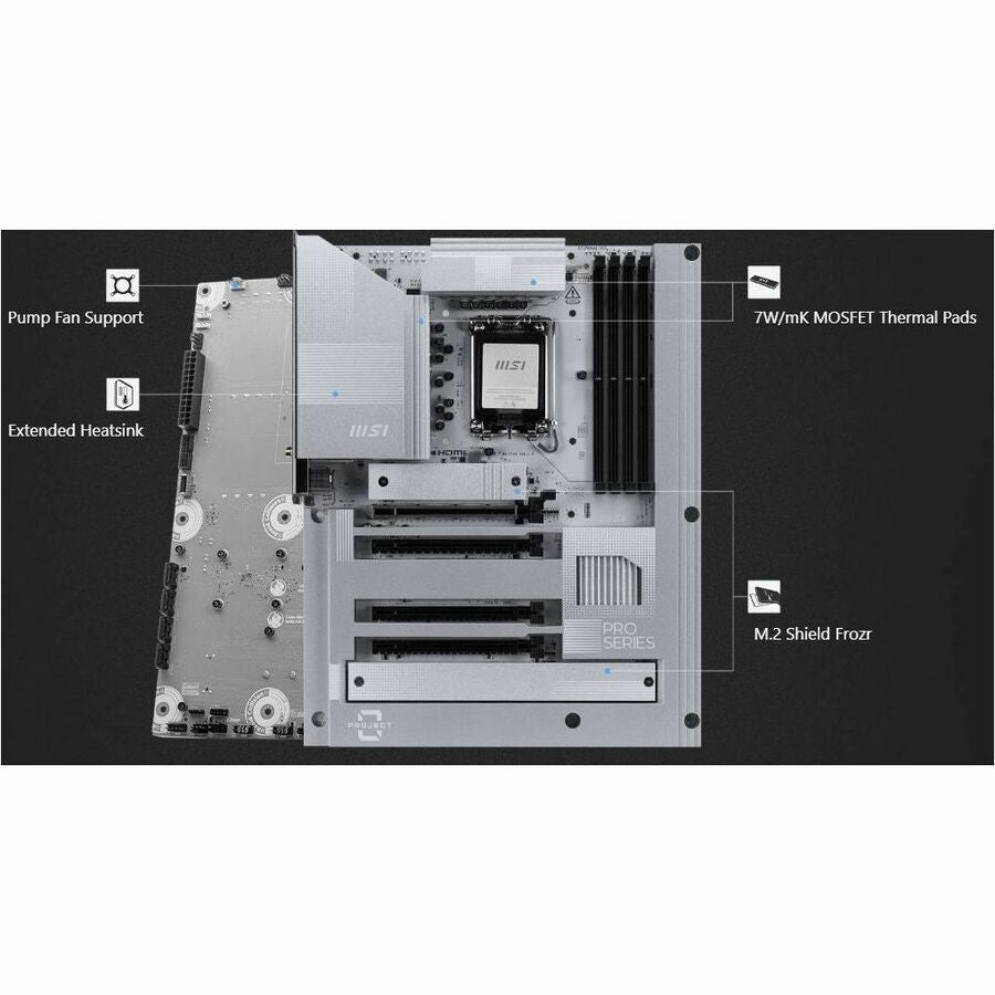 Alternate-Image8 Image for MSI PRO Z890-S WIFI PZ Gaming Desktop Motherboard - Intel Z890 Chipset - Socket LGA-1851 - ATX
