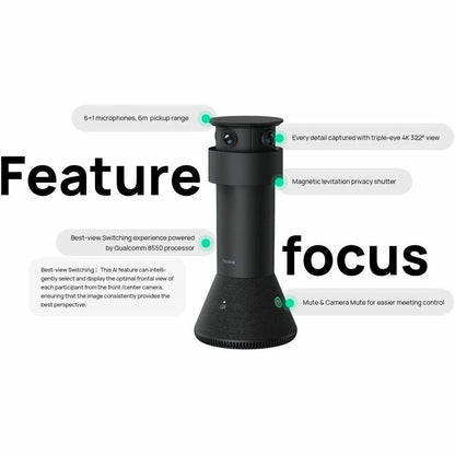 Alternate-Image2 Image for Yealink Video Conferencing Camera - 8 Megapixel
