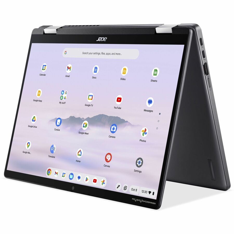 Alternate-Image7 Image for Acer Chromebook Plus Spin 714 CPE794-1N CPE794-1N-56FV 14" Touchscreen Convertible 2 in 1 Chromebook - WUXGA - 60 Hz - Intel Core Ultra 5 125U - 16 GB - 256 GB SSD - English (US) Keyboard - Iron
