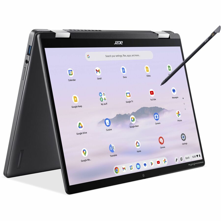 Alternate-Image8 Image for Acer Chromebook Plus Spin 714 CPE794-1N CPE794-1N-56FV 14" Touchscreen Convertible 2 in 1 Chromebook - WUXGA - 60 Hz - Intel Core Ultra 5 125U - 16 GB - 256 GB SSD - English (US) Keyboard - Iron