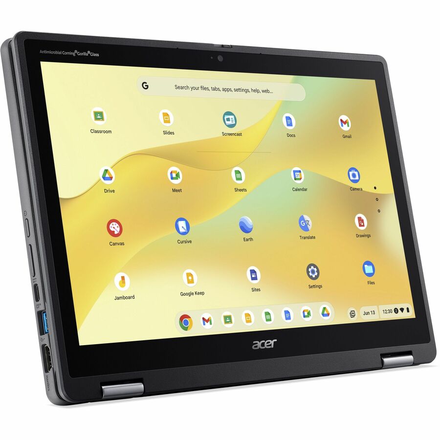 Alternate-Image3 Image for Acer Chromebook Spin 512 R857T R857T-C648 12.2" Touchscreen Convertible 2 in 1 Chromebook - WUXGA - 60 Hz - Intel N-Series N150 - 8 GB - 64 GB Flash Memory - English (US) Keyboard - Black