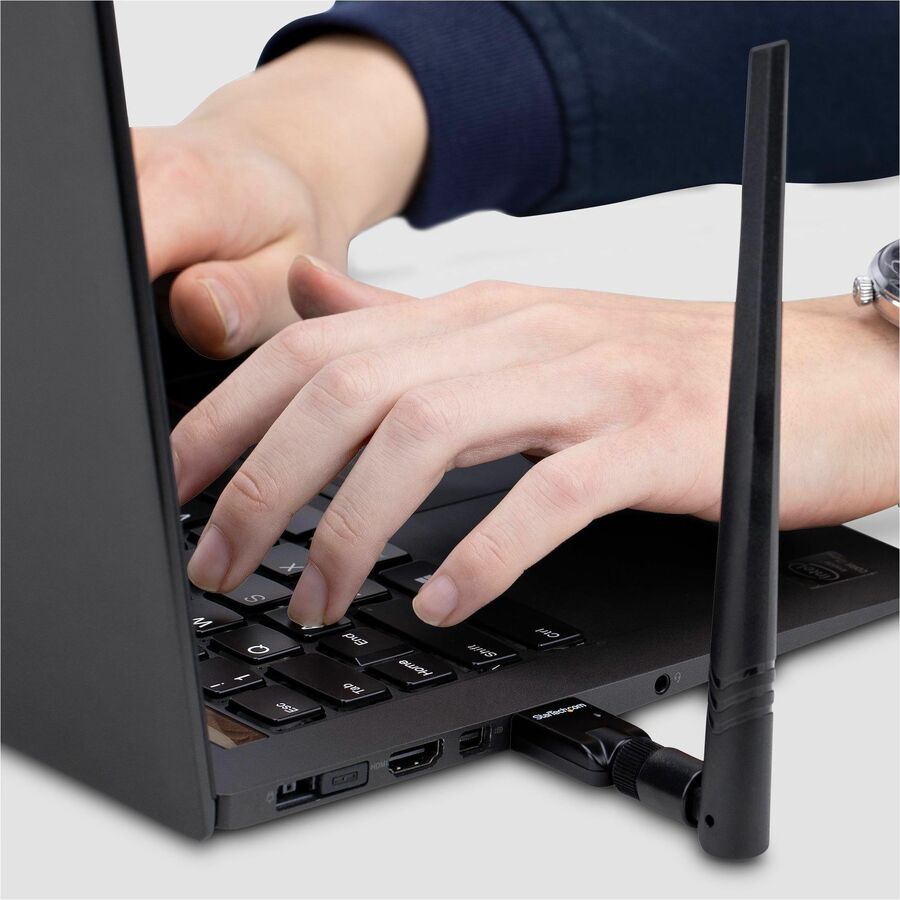 Alternate-Image8 Image for StarTech.com USB Bluetooth 5.3 Adapter, Class 1, USB Bluetooth Dongle for PC, Keyboard/Mouse/Audio Streaming, Windows/Linux