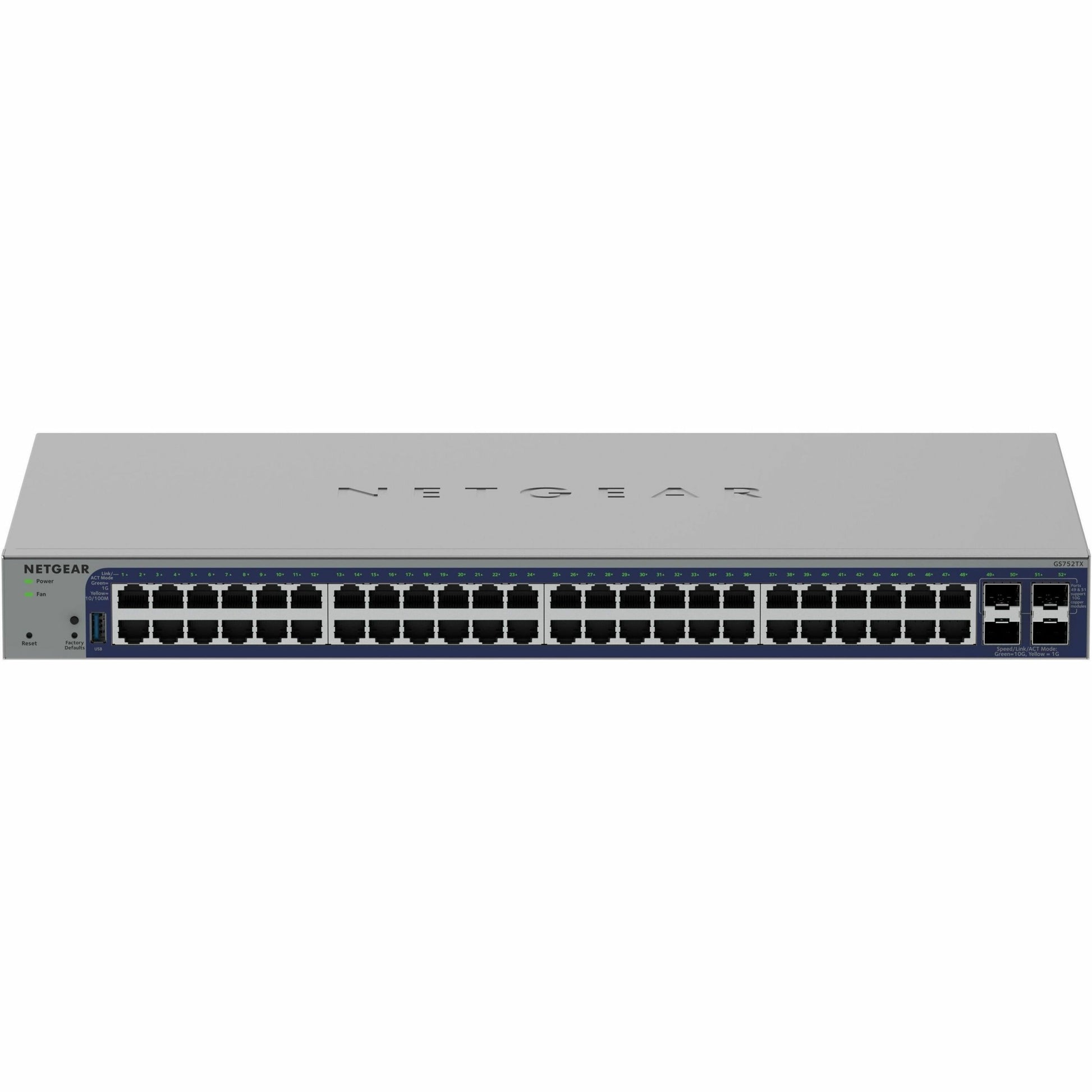 Main Image for Netgear Business GS752TXv3 Ethernet Switch