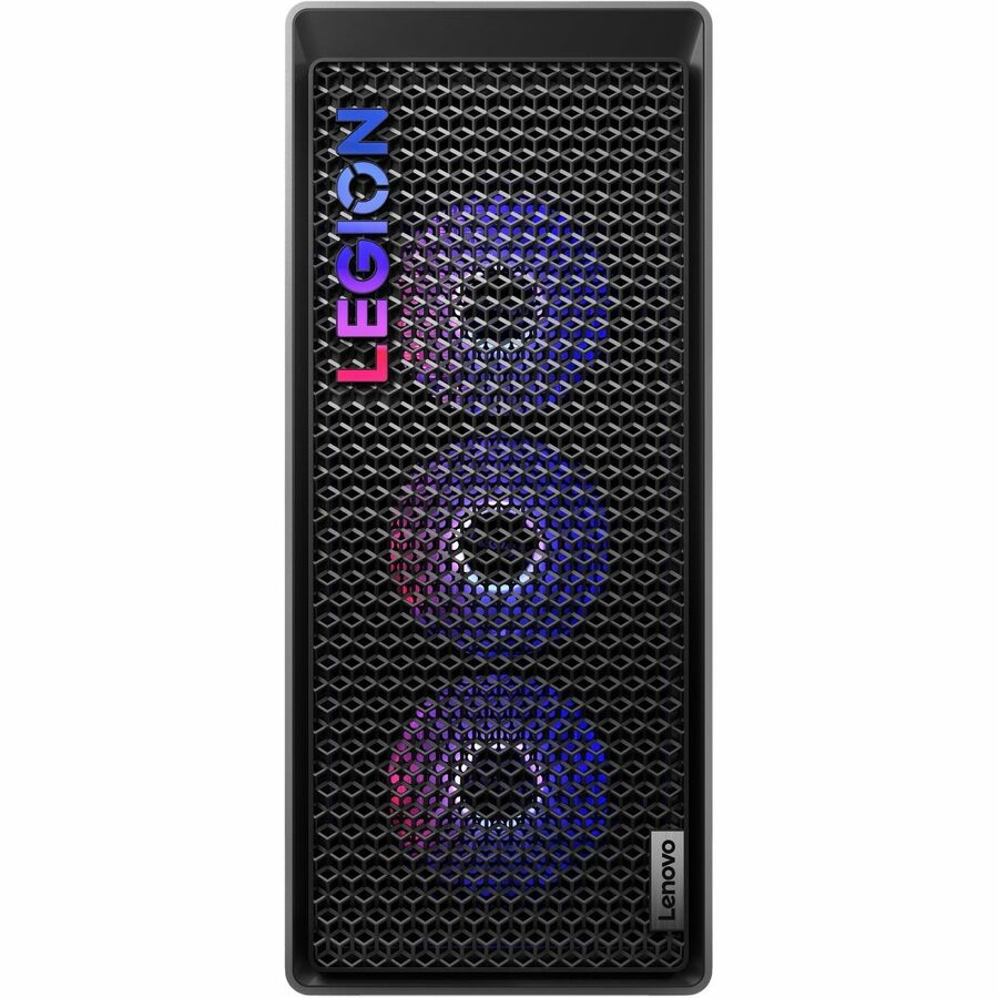 Front Image for Lenovo Legion T7 34IAS10 90Y6003JUS Gaming Desktop Computer - Intel Core Ultra 9 285K - 64 GB - 2 TB SSD - Tower - Storm Gray